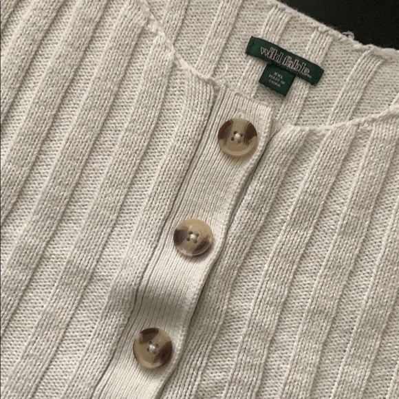 Wild Fable Knit Crop Top with Buttons - Picture 2 of 5